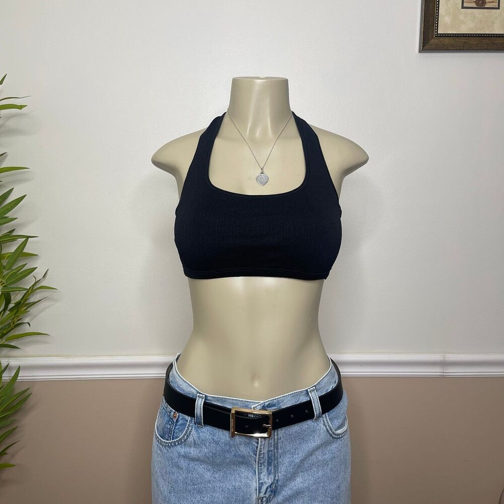 Victorias Secret PINK Seamless Halter Neck Scoop Bra Bralette